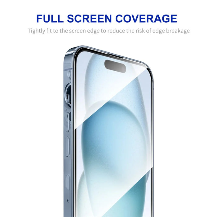 ENKAY HAT PRINCE For iPhone 16 / 15 Screen Film Guard Easy Installation Ultra Clear Screen Protector - 3