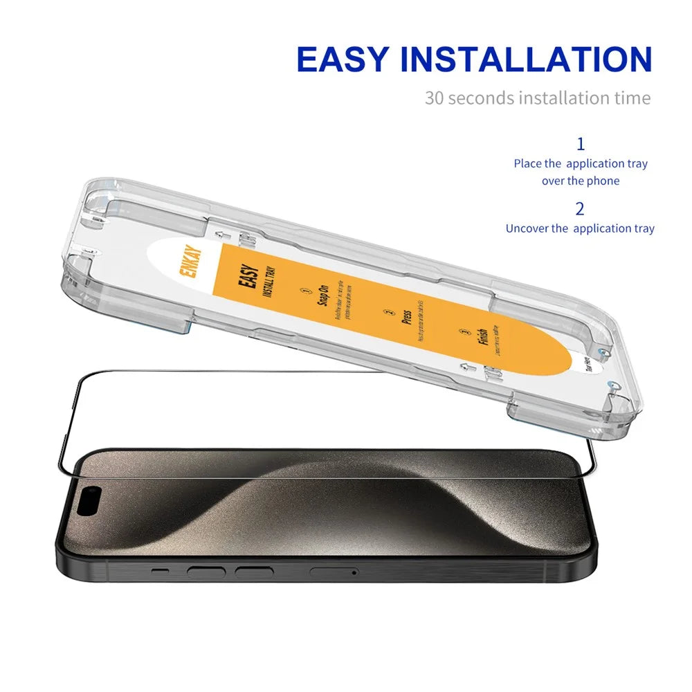 ENKAY HAT PRINCE For iPhone 15 Pro Film Anti-scratch Anti-explosion Phone Screen Protector - 2