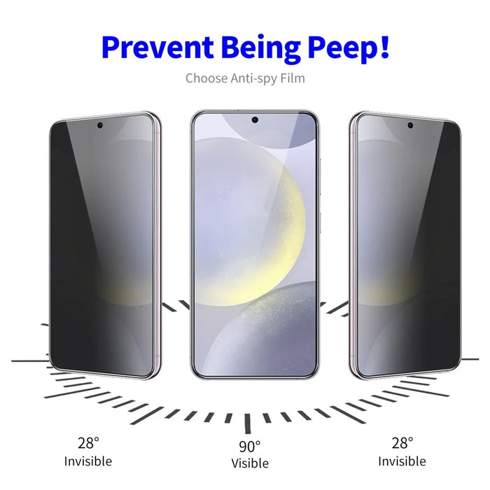 ENKAY HAT PRINCE 5Pcs For Samsung Galaxy S23+ Full Screen Protector 28-Degree Anti-Spy - 2