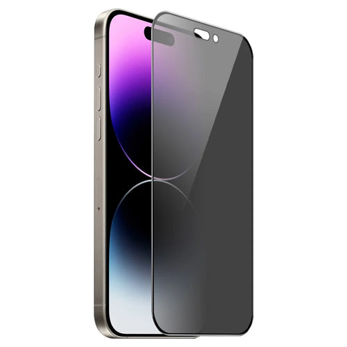 ENKAY HAT PRINCE For iPhone 14 Pro Max Anti-Spy High Aluminium-silicon Glass Film Silk Printing HD Clear - 1
