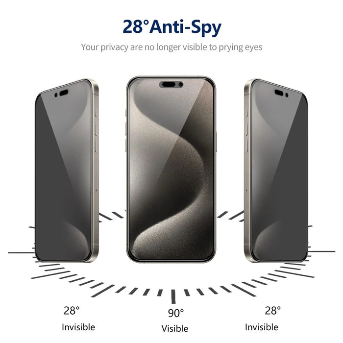 ENKAY HAT PRINCE 2Pcs For iPhone 14 Pro Max Anti-Peep Full Screen Protector Privacy Protection - 5