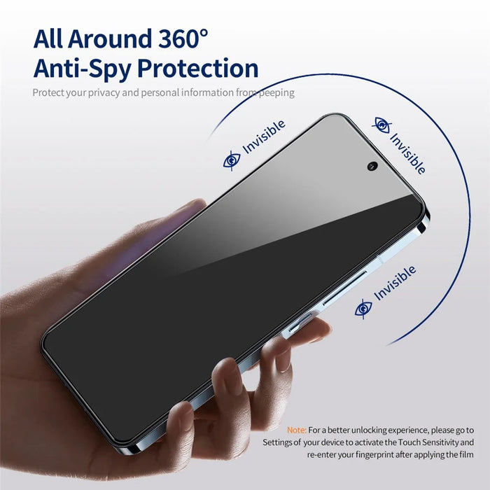 ENKAY HAT PRINCE 5Pcs For iPhone 14 Plus Anti-Spy Screen Protector Anti-explosion Full Cover Film - 3