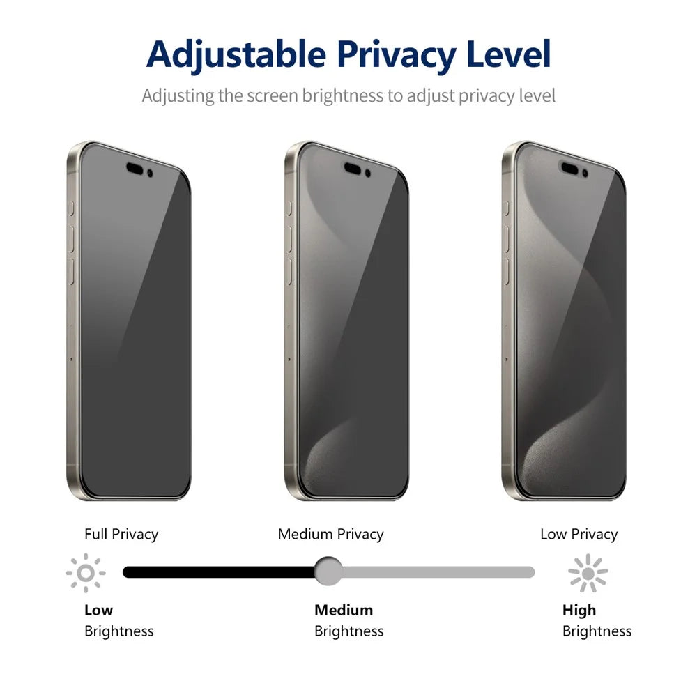ENKAY HAT PRINCE For iPhone 14 Pro Anti-Spy High Aluminium-silicon Glass Film Full Coverage - 4