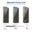 ENKAY HAT PRINCE 2Pcs For iPhone 14 Pro Screen Protector Silk Printing Anti-Peep Screen Film - 4