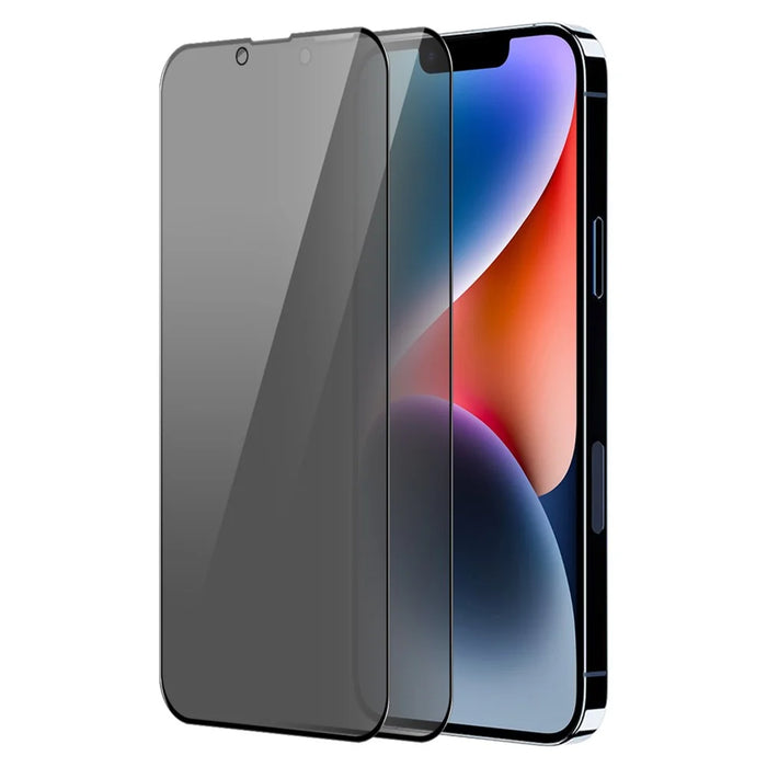 ENKAY HAT PRINCE 2Pcs For iPhone 14 Screen Protector Privacy Protection Anti-Spy Silk Printing Film - 1
