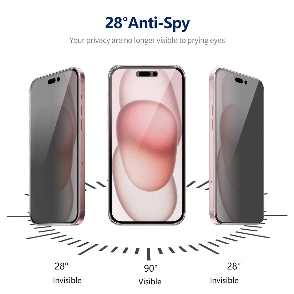 ENKAY HAT PRINCE For iPhone 15 Plus Screen Protector Anti-Spy Ultra Clear Full Cover Film - 5