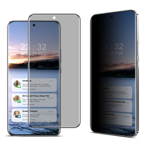 IMAK For Honor Magic6 5G Anti-Spy Privacy Screen Protector 3D Curved Tempered Glass Film - 1