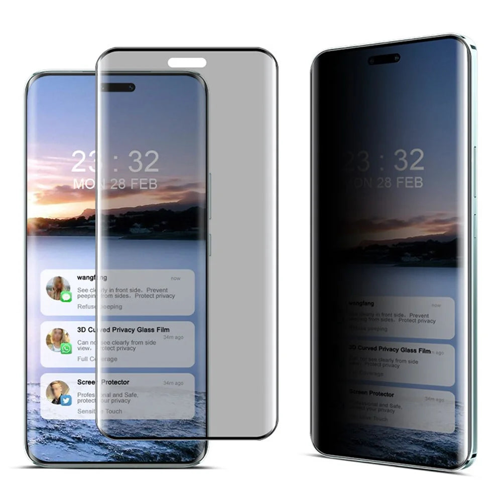 IMAK For Honor Magic6 Pro 5G / Magic6 Ultimate 5G Anti-Spy Full Screen Protector 3D Curved Film - 1