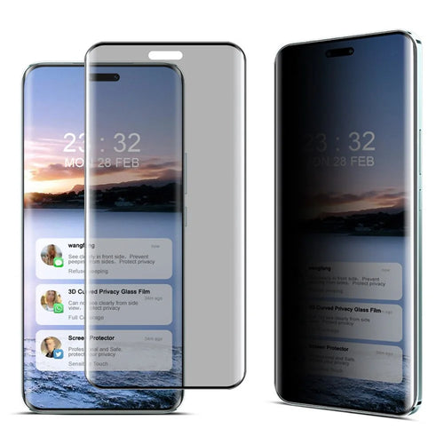 IMAK For Honor Magic6 Pro 5G / Magic6 Ultimate 5G Anti-Spy Full Screen Protector 3D Curved Film - 1