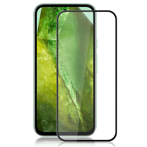 AMORUS For Google Pixel 8a Silk Printing Full Screen Protector Secondary Hardening Full Glue - Black - 1