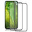 AMORUS 2Pcs For Google Pixel 8a Silk Printing Screen Protector Full Glue Tempered Glass Film - Black - 1