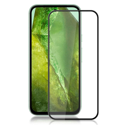 MOCOLO For Google Pixel 8a Screen Protector Silk Printing Full Glue Film 9H Hardness - Black - 1