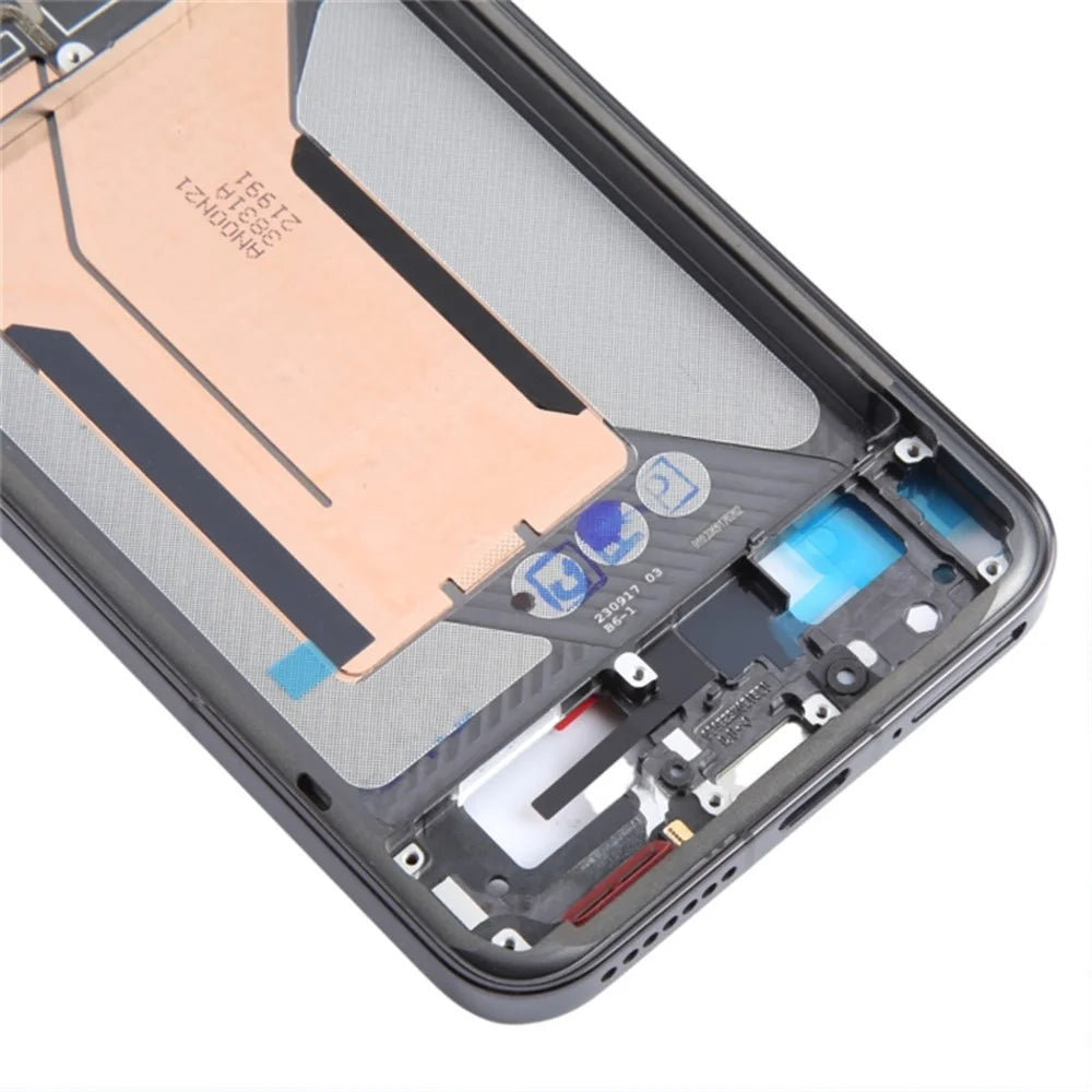For Xiaomi 14 Phone Middle Plate Frame Repair Part (A-Side) (without Logo) - Black - 4