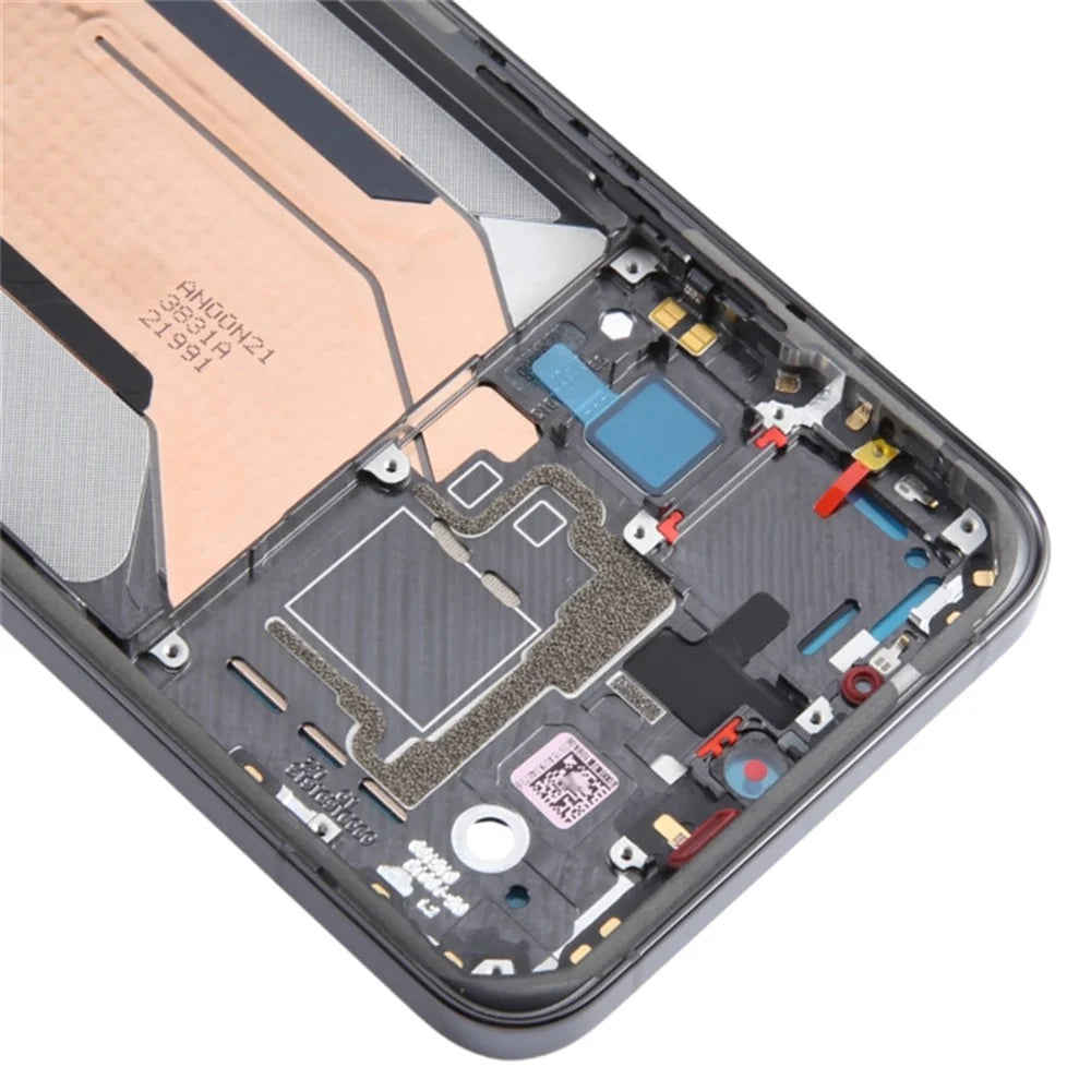 For Xiaomi 14 Phone Middle Plate Frame Repair Part (A-Side) (without Logo) - Black - 5