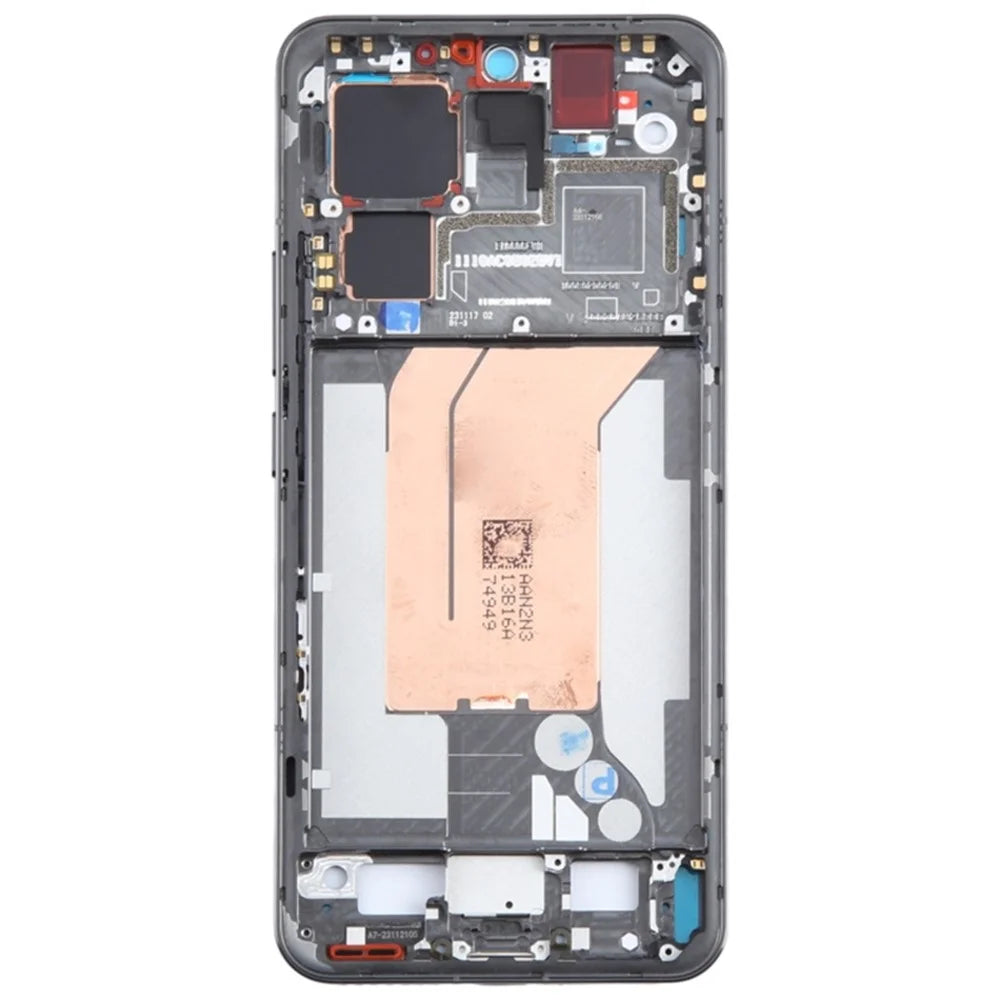 For Xiaomi 14 Pro Phone Middle Plate Frame Repair Part (A-Side) (without Logo) - Black - 2