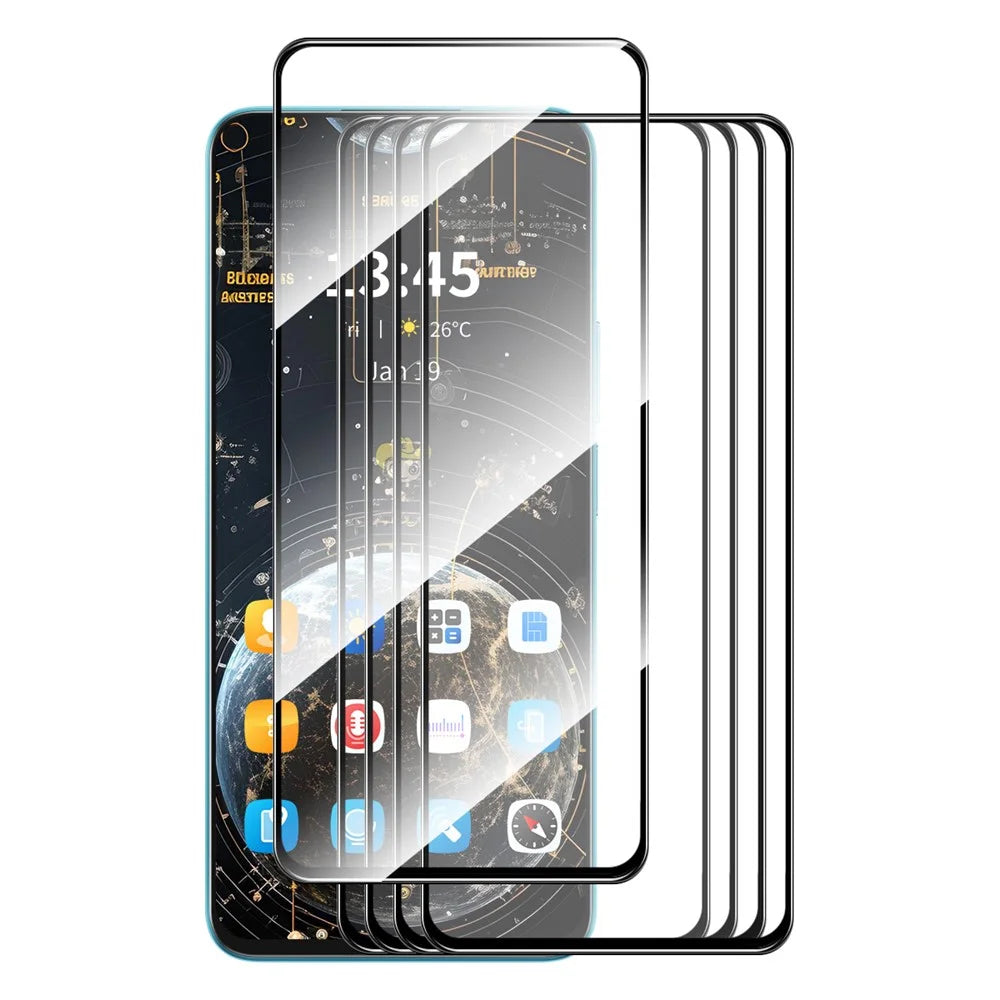 ENKAY HAT PRINCE 5Pcs for Motorola Moto E14 4G / G04 4G / G04s 4G / G24 4G Silk Printing Screen Protector Anti-Explosion Film - 1