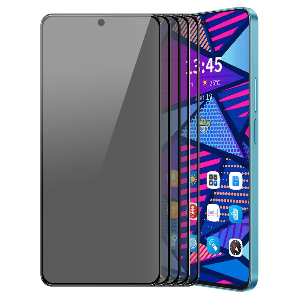 ENKAY HAT PRINCE 5Pcs For Motorola Moto E14 4G / G04 4G / G04s 4G / G24 4G Screen Protector 28-degree Anti Spy 9H Film - 1