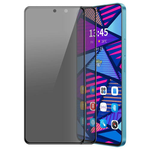 ENKAY HAT PRINCE 2Pcs for Motorola Moto E14 4G / G04 4G / G04s 4G / G24 4G Anti-Spy Film Anti-Glare Silk Printing Screen Protector - 1
