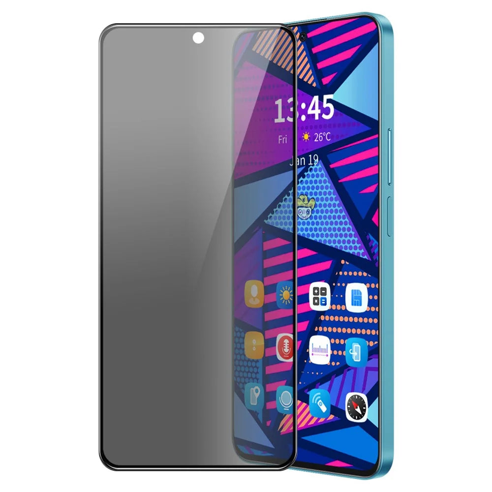 ENKAY HAT PRINCE for Motorola Moto E14 4G / G04 4G / G04s 4G / G24 4G Film 28-degree Privacy Anti-Explosion Full Screen Protector - 1