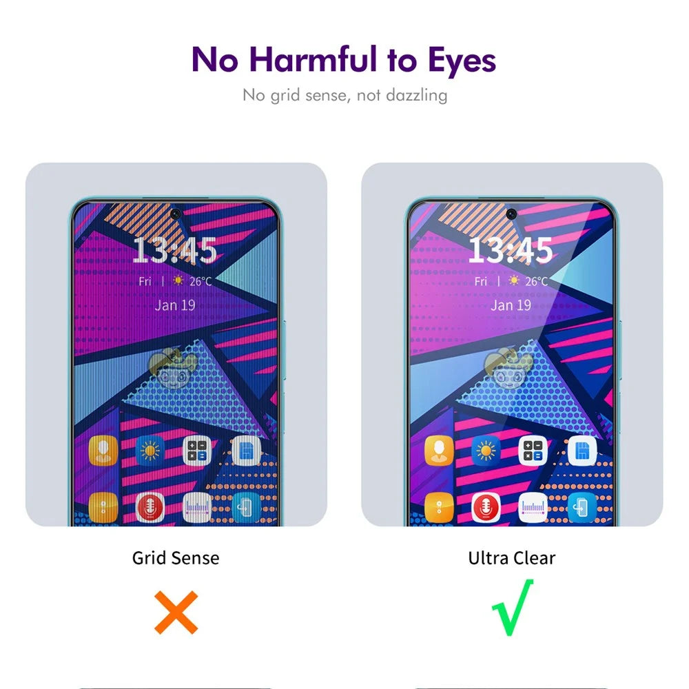ENKAY HAT PRINCE 2Pcs For Motorola Moto G Play (2024) 4G Screen Protector Anti Spy Silk Printing Film - 5