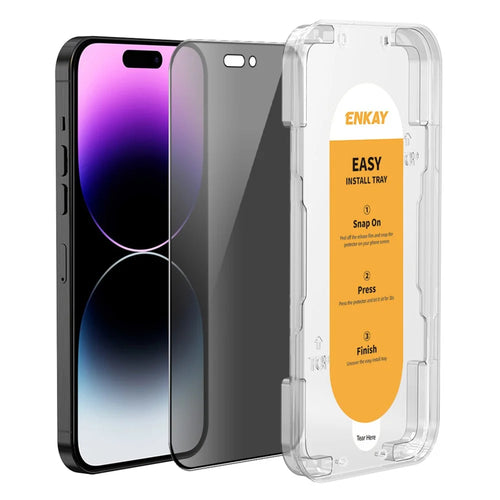 ENKAY HAT PRINCE For iPhone 14 Pro Anti-Spy Screen Protector Full Coverage High Aluminium-silicon Glass Film - 1