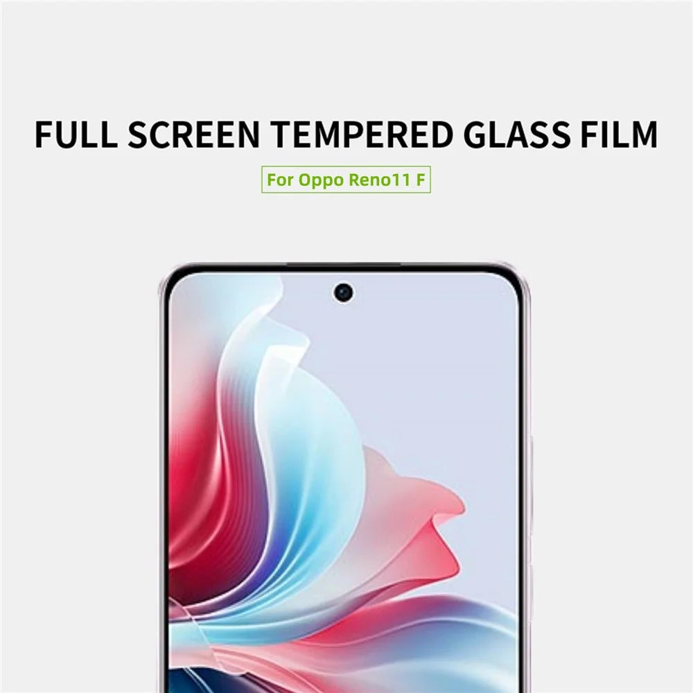 MOFI JK Tempered Glass Film Series-1 for Oppo Reno11 F 5G Full Screen Protector Anti-explosion Film - 3
