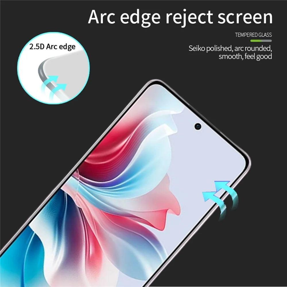 MOFI JK Tempered Glass Film Series-1 for Oppo Reno11 F 5G Full Screen Protector Anti-explosion Film - 6