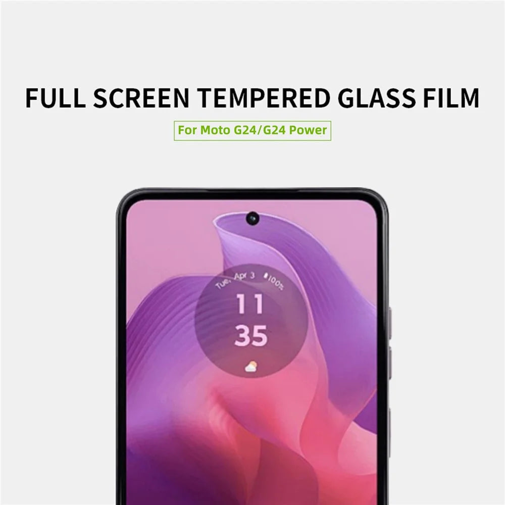 MOFI JK Series-1 for Motorola Moto E14 4G / G04 4G / G04s 4G / G24 4G / G24 Power Tempered Glass Film Full Glue Full Screen Protector - 3