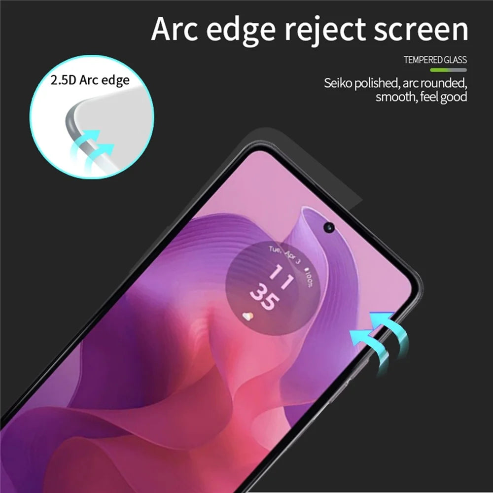 MOFI JK Series-1 for Motorola Moto E14 4G / G04 4G / G04s 4G / G24 4G / G24 Power Tempered Glass Film Full Glue Full Screen Protector - 6