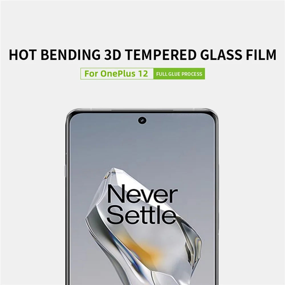 PINWUYO For OnePlus 12 5G Screen Protector 3D Hot Bending Anti-explosion Tempered Glass Film - 2