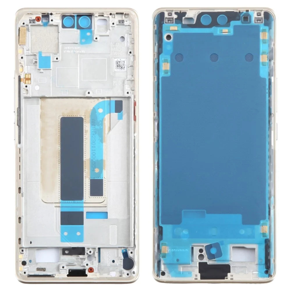 For Xiaomi Civi 3 5G Middle Plate Frame Repair Part (A-Side) (without Logo) - Gold - 1