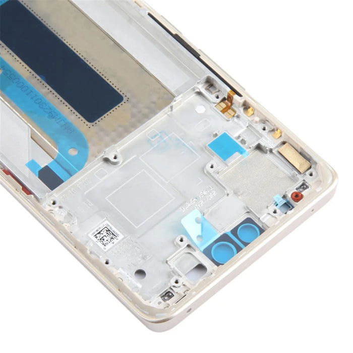 For Xiaomi Civi 3 5G Middle Plate Frame Repair Part (A-Side) (without Logo) - Gold - 5