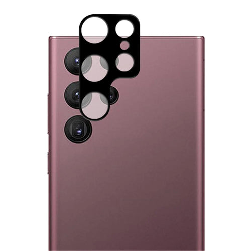 MOCOLO For Samsung Galaxy S24 Ultra Camera Lens Protector Tempered Glass Rear Lens Film - Black - 1