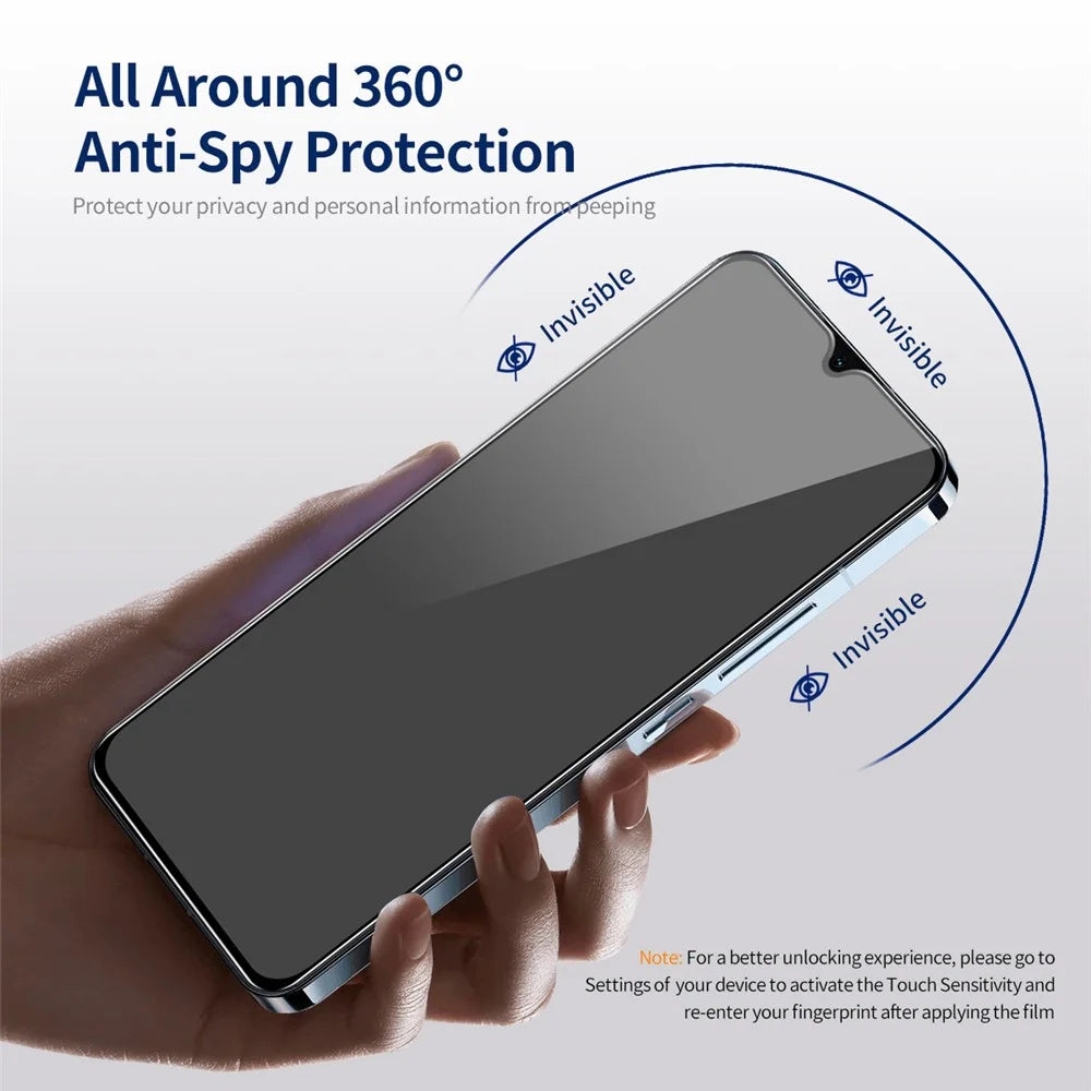 ENKAY HAT PRINCE 5Pcs For Samsung Galaxy A24 4G (162.1 x 77.6 x 8.3mm) Anti-peep Full Screen Protector - 3