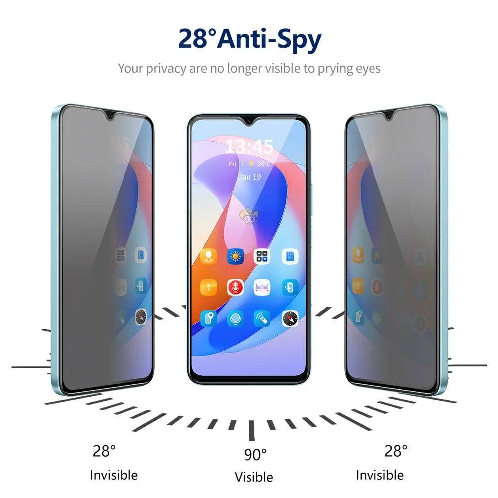 ENKAY HAT PRINCE 5Pcs For Samsung Galaxy A24 4G (162.1 x 77.6 x 8.3mm) Anti-peep Full Screen Protector - 5