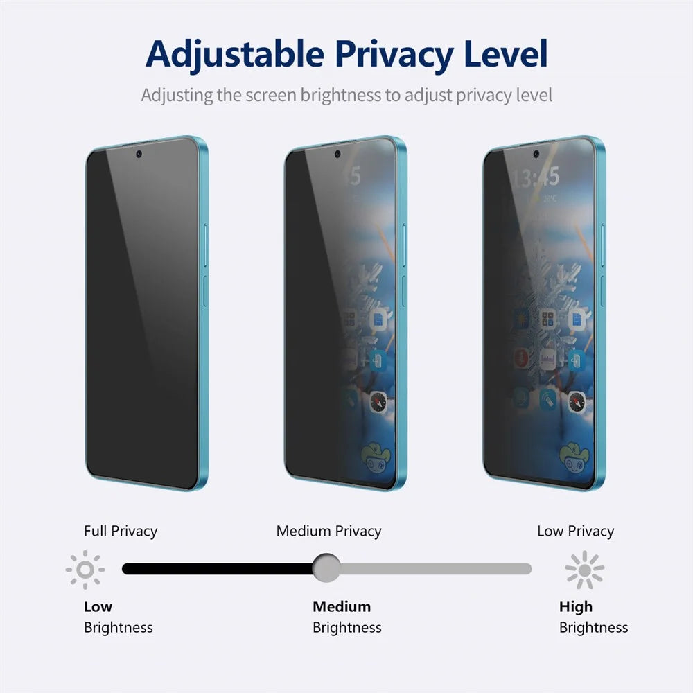 ENKAY HAT PRINCE For Samsung Galaxy S23 FE Screen Protector Anti-Spy Anti-fingerprint Protective Film - 4