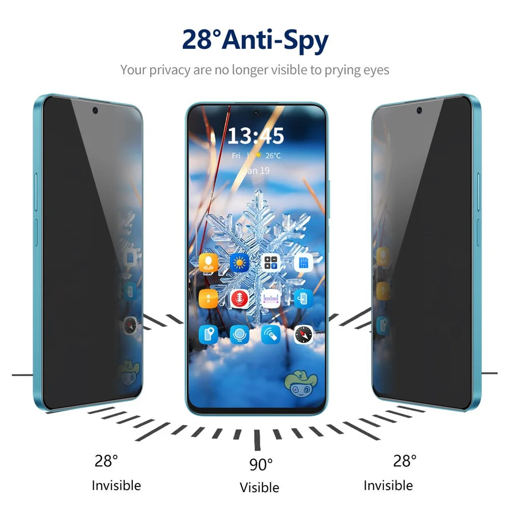 ENKAY HAT PRINCE For Samsung Galaxy S23 FE Screen Protector Anti-Spy Anti-fingerprint Protective Film - 5