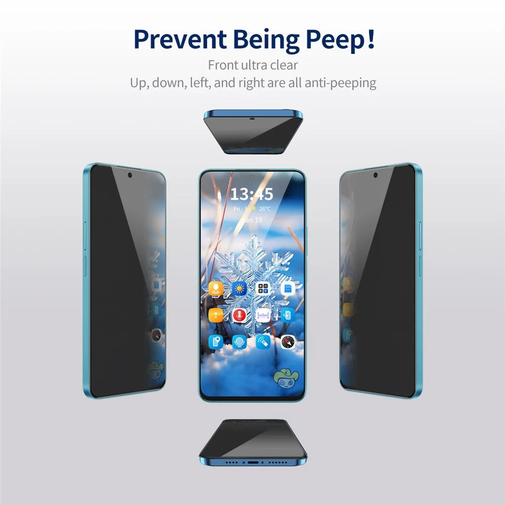 ENKAY HAT PRINCE For Samsung Galaxy A35 5G / A55 5G Anti-Spy Film Silk Printing Anti-glare Screen Protector - 2
