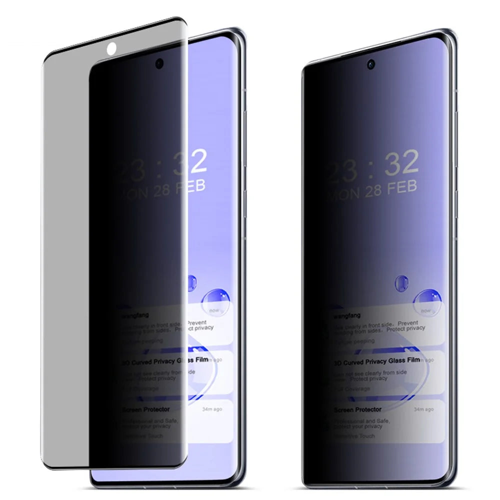 IMAK For Oppo Find X7 5G Tempered Glass Screen Protector Anti-Spy Curved Phone Screen Film - 4