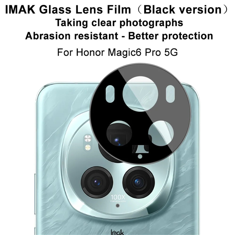 IMAK For Honor Magic6 Pro 5G Clear Lens Film HD Camera Lens Protector (Black Version) - 2