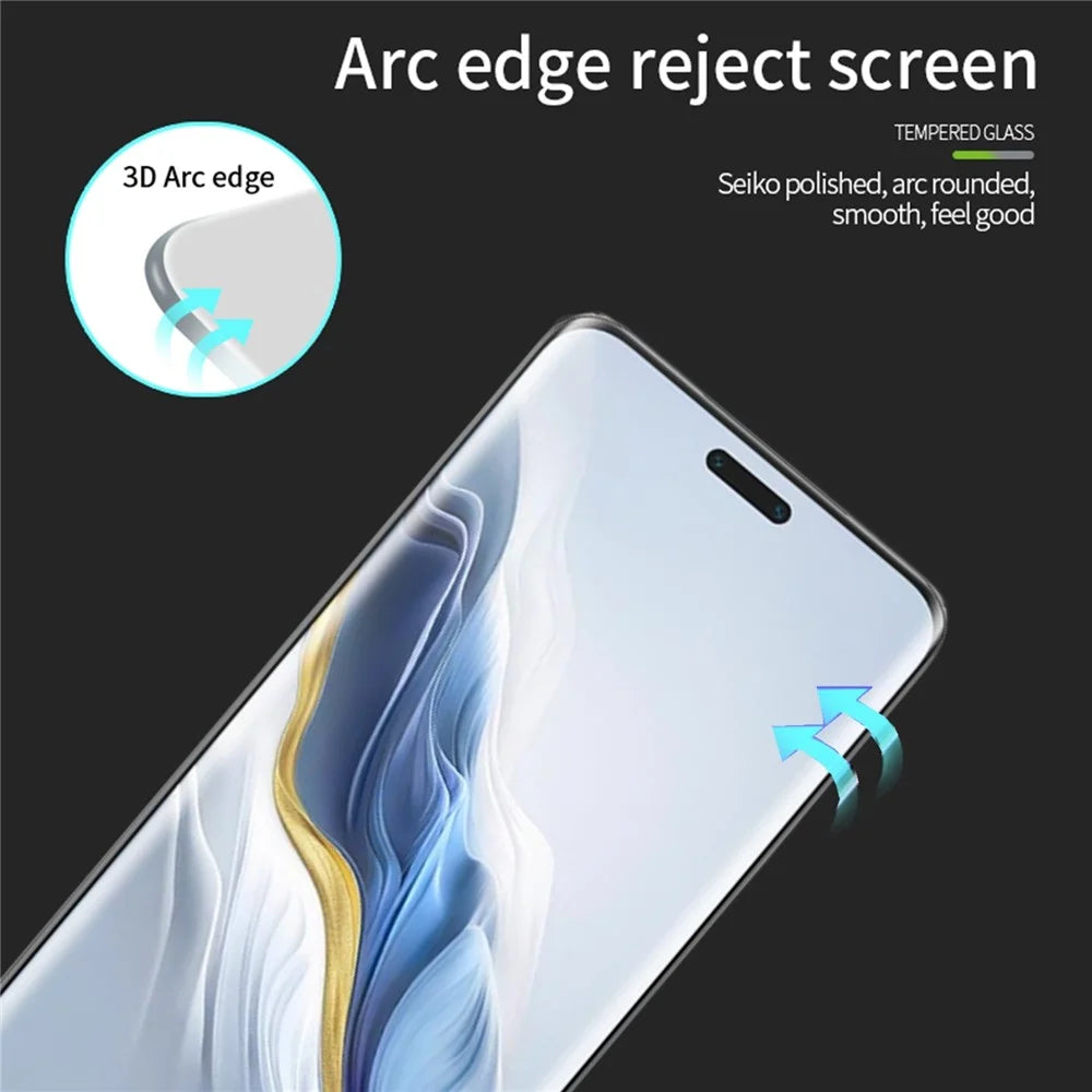 MOFI For Honor Magic6 5G 3D Curved Hot Bending Tempered Glass Screen Protector Full Glue - 6