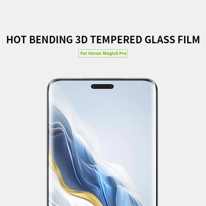 MOFI For Honor Magic6 Pro 5G 3D Curved Screen Protector Hot Bending Anti-explosion Tempered Glass Film - 3
