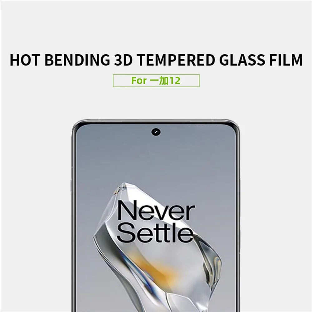 MOFI For OnePlus 12 5G Tempered Glass Full Glue Screen Protector 3D Curved Hot Bending Film - 3