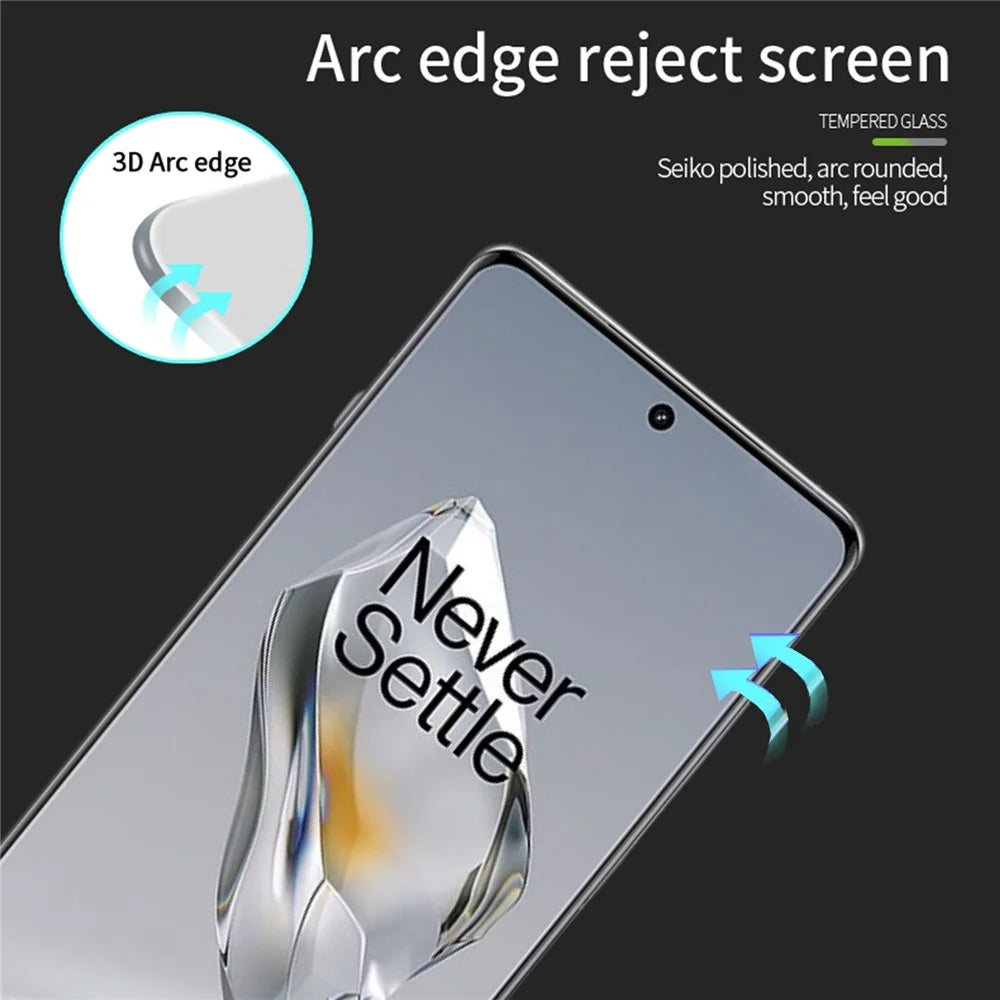 MOFI For OnePlus 12 5G Tempered Glass Full Glue Screen Protector 3D Curved Hot Bending Film - 6