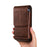 6.7-6.9 inch Phone Holster with Belt Loop Crazy Horse PU Leather Cell Phone Waist Pouch - Coffee - 5