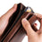 6.7-6.9 inch Phone Holster with Belt Loop Crazy Horse PU Leather Cell Phone Waist Pouch - Coffee - 6