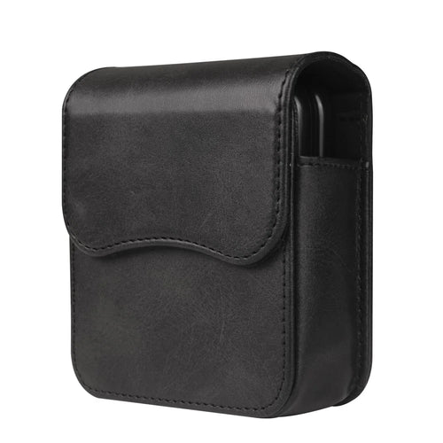 Phone Belt Bag for Universal Folding Cell Phones Magnetic Waist Pouch with Card Slots - Black - 1