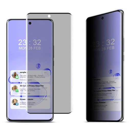 IMAK For Honor X50 Pro 5G Tempered Glass Screen Protector Anti-Spy Curved Phone Screen Film - 1