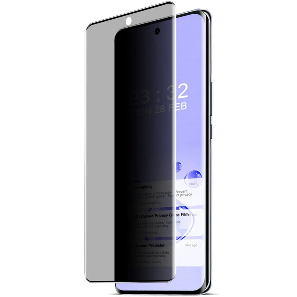 IMAK For Honor X50 Pro 5G Tempered Glass Screen Protector Anti-Spy Curved Phone Screen Film - 5