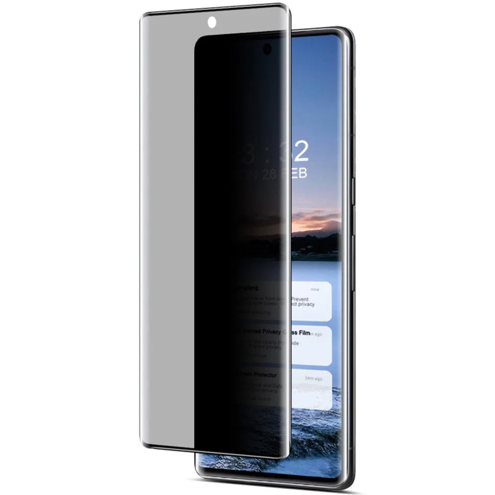 IMAK For Google Pixel 7 Pro 5G Anti-Spy Privacy Screen Protector 3D Curved Tempered Glass Film - 5